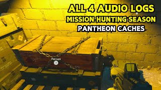 ALL 4 Audio Logs in Mission Hunting Season Insight Advancement Challenge [upl. by Adiela]