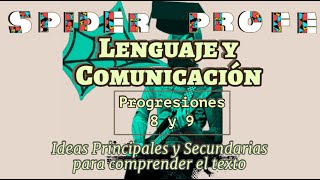 Spider Profe  Lenguaje y Comunicación  Ideas Principales y Sec para el Texto  Prog8 y 9 [upl. by Aggi498]