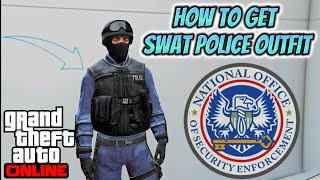 GTA 5 online how to get SWAT Police outfit rare easiest way Tutorial gta 5 noose swat outfit [upl. by Charmine]