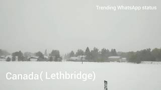 Lethbridge Canada Winter Heavy snow 2019Sep28 2019Sep292019Sep30 [upl. by Otrebogir957]