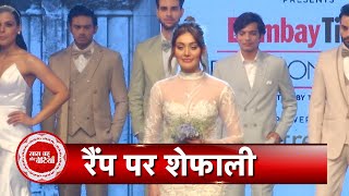 Shefali Jariwala Stuns At BT Fashion Week 2022 [upl. by Schiro]