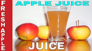 How to make fresh Apple Juice  Homemade Apple JuiceHomeCooking22 [upl. by Nnaeiluj]