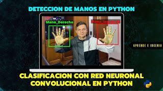 DETECCION Y CLASIFICACION DE MANOS con Python y OpenCV  Clasificador de Imágenes con Tensorflow [upl. by Euqinwahs427]