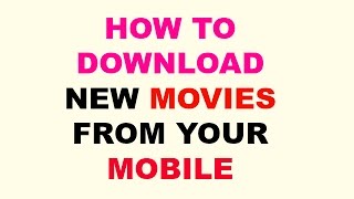 How to Download movies to mobile in simple way [upl. by Caressa]