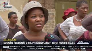 Soweto residents disrupt voter registration drive [upl. by Acinyt]