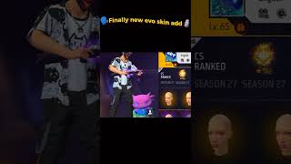 🗣️Finnally new evo skin add🗿foryou freefire foryourbadge trending evogun viralshorts sorts [upl. by Connelley]