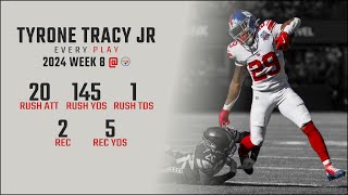 Tyrone Tracy Jr Week 8 Replay Every Run Target and Catch  Pittsburgh Steelers [upl. by Nosirrah]