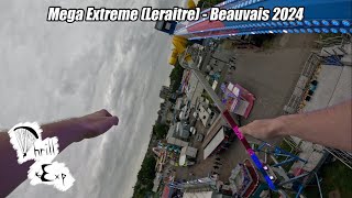 4K  Mega Extreme Leraitre  Foire Saint Pierre de Beauvais 2024  Onride [upl. by Noyahs]