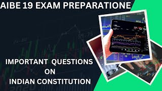 aibe 19 exam preparatione  important questions on indian constitution  exam preparation exam [upl. by Wiersma]