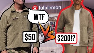 Lululemon copies US Military Uniform  High Pile Fleece FullZip Jacket Review [upl. by Ahsinrac]