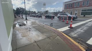 Concern in Camden as a sinkhole appears downtown [upl. by Ettezel834]