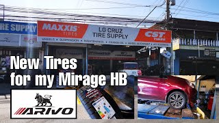 ARIVO Tires for Mirage Hatchback [upl. by Marabelle]