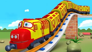 Lets Do It Trains for Kids  Choo Choo Cartoon Train for Children  Toy Factory Cartoon Train [upl. by Ecydnarb470]