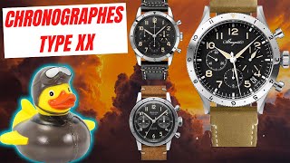 MEILLEURES MONTRES CHRONOGRAPHE TYPE XX ✈️🕒 BREGUET TYPE 20 AIRAIN BREITLING AVI ZENITH PILOT👨‍✈️ [upl. by Hoopes]