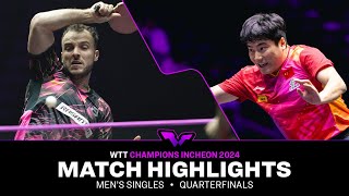 Simon Gauzy vs Liang Jingkun  MS QF  WTT Champions Incheon 2024 [upl. by Gavin]