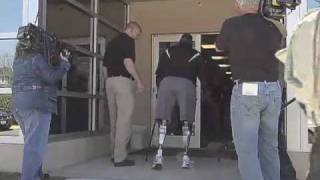 US Military Amputee Fitted With High Tech Artificial Legs [upl. by Coppola]