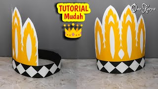 Cara membuat topi dari kertas karton saat MPLS topi MAHKOTA KARNAVAL 17 AGUSTUS [upl. by Uahsoj]