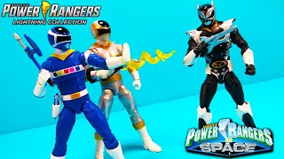 Power Rangers Lightning Collection In Space Blue Silver amp Silver Psycho Rangers [upl. by Villiers]