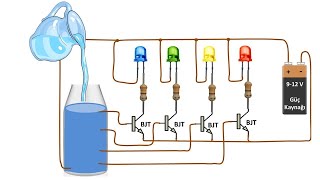 Water Level Indicator Circuit [upl. by Ryley]