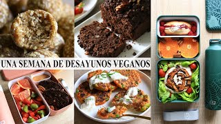 Una Semana de Desayunos Veganos  Saludables Para Llevar [upl. by Kokaras878]