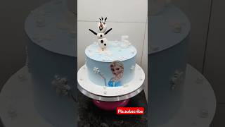 Frozen girl snowman beautiful making cakeytshortsyoutubeshortsvideomanish cake chef [upl. by Nunnery32]