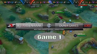 SES vs DG Game 1  Grand Final ASL Season 2  Garena AOV Arena of Valor [upl. by Lanny]