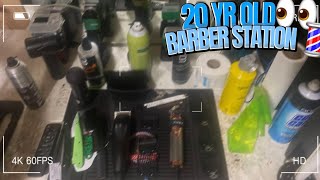 20 YRS OLD BARBER STATION 2024👀💈triiipleooo like subscribe fadefam [upl. by Kitti]