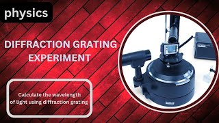 Diffraction grating experiment calculate the wavelength of light using diffraction grating [upl. by Aitnohs]