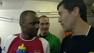 Roy Keane and Patrick Vieira having a chat in the tunnel [upl. by Jany]