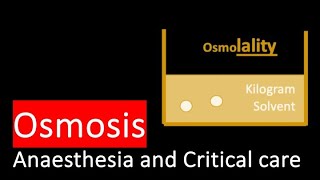 Osmosis Osmolality Osmolarity Tonicity Measurement [upl. by Nertie16]