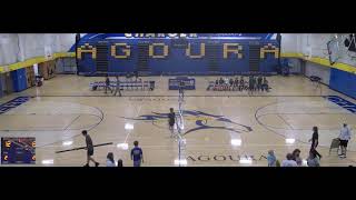 Agoura High School vs St Bonaventure High School Boys Varsity Volleyball [upl. by Nylhtak]