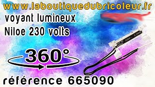 Voyant lumineux NILOE 230 volts conso 015 ma reference 665090 [upl. by Norra]