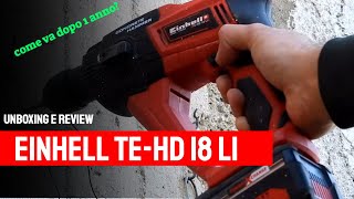 EINHELL trapano tassellatore a batteria una bomba TE HD18 Li [upl. by Nnyladnarb]