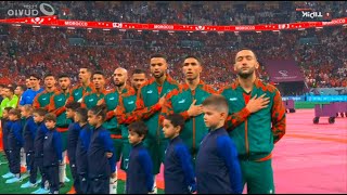 Moroccan Anthem vs France  النشيد الوطني المغربي ضد فرنسا  Hymne Maroc vs France [upl. by Piers450]