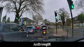 Driving from Hornsey to Barnet 10042024 Daytime 8x speed 4K [upl. by Marie484]