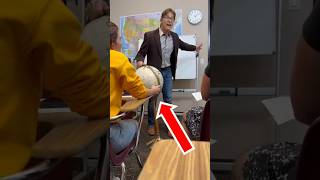 Teacher causes a scene on flat earth shorts [upl. by Richart]