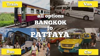 How to Get from Bangkok to Pattaya By Bus Taxi and Train Pattaya guide [upl. by Jecho]