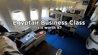 Egypt Air ROUGH 777300ER Business Class  Cairo  Paris  VLOG [upl. by Lairea]