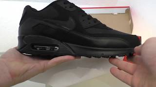 Nike Airmax 90 Essential Black  Black  Black  Black [upl. by Ainosal]