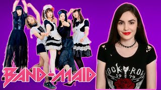 Blind Reacting to Band Maid  LIVE 💖I love them [upl. by Jephum]