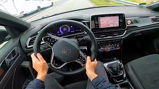 2022 VW TRoc 20 TDI RLine  review amp pov test drive [upl. by Neeka569]