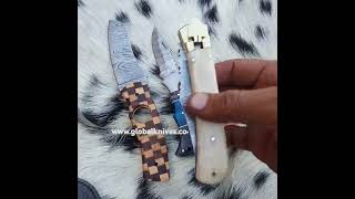 Pocket knives damascuschefknife damascussteel bbq knifelife edc reels fypシ゚viral yt shorts [upl. by Sakiv396]