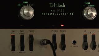 McIntosh MA5100 integrated amplifier using the McIntosh C11 as a pre amp [upl. by Alberik]