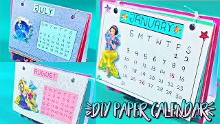 DIY 2021 Paper desk calendarhow to make calender with paper in easy wayPrachi art amp craft [upl. by Romona]