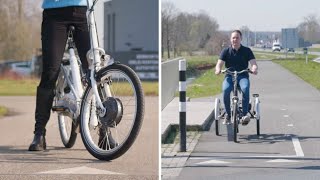 Eenvoudig stoppen met lage instapfiets Balance amp Maxi Comfort [upl. by Huntlee]