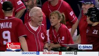 Rep Donalds on CSPAN amp Fox Sports 1 Congressional Baseball Game Highlights 61423 [upl. by Goldshell46]