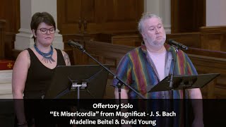 quotEt Misericordiaquot from Magnificat  J S Bach  Madeline Beitel amp David Young [upl. by Sicnarf]