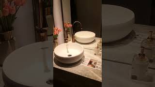 Beautiful wash basin with composite stone material [upl. by Nivi]