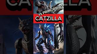 Catzilla vs Primordius cat catvideos catlover shorts cutecat godzilla shortsvideo [upl. by Jesus]