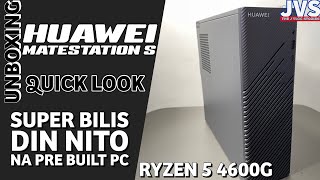 Huawei Matestation S Unboxing and Quick Look  Ryzen 5 4600G [upl. by Yelyac404]